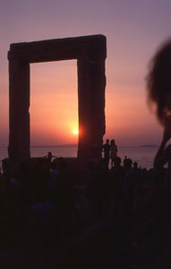 Naxos porte du temple d'Apollon